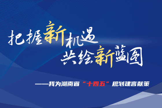 把握新机遇  共绘新蓝图——我为湖南省“十四五”规划建言献策