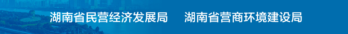 湖南省民营经济发展局 湖南省营商环境建设局